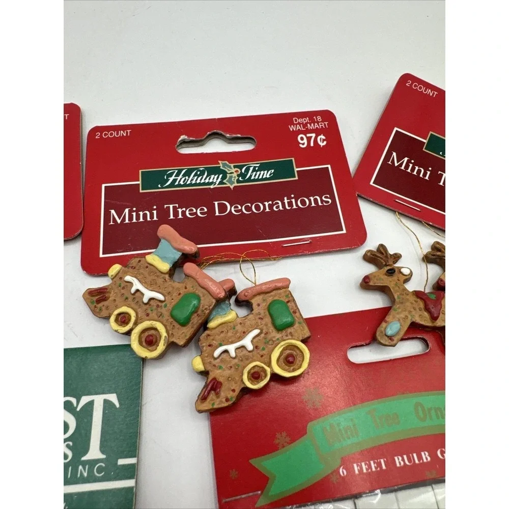 Vintage New Old Stock Mini Tree Christmas Decoration Ornaments‎ Topper Skirt